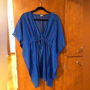 Echo Cobalt Blue Classic Butterfly Swim
Cover Up - one size fits all